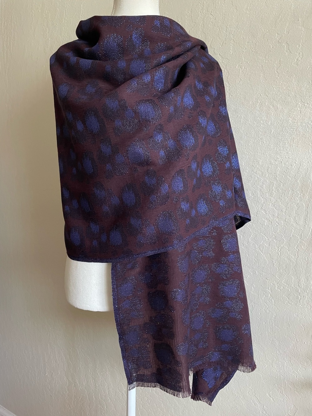 Brown and purple wrap